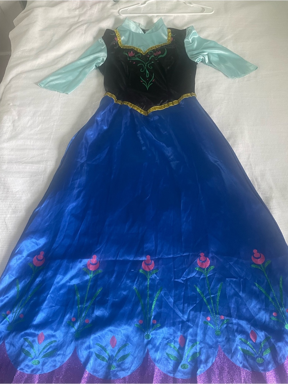 Disney Blue and Black Princess Gown with Mint Sleeves